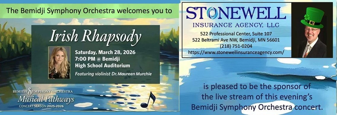 BSO Irish Rapsody Live Stream sponsored by Stonewell